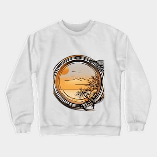 Tropical Sunset in a Bottle T-Shirt Design No. 777 Crewneck Sweatshirt